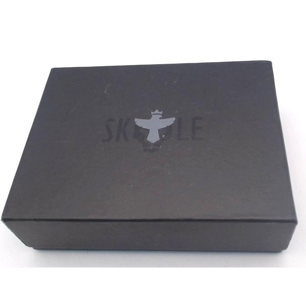 Skele - Brown Leather Wallet W/RFID Safe, BRAND NEW IN BOX